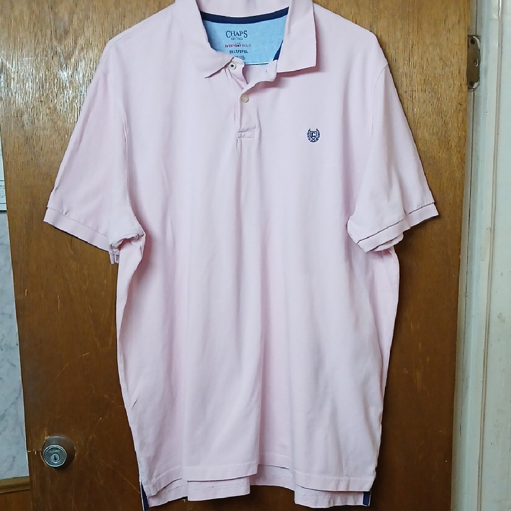Chaps Light Pink Men's Polo Shirt